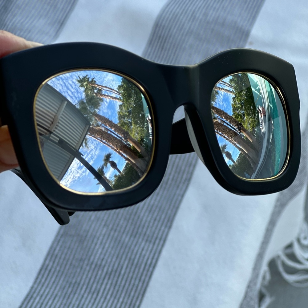 ILLESTEVA Hamilton black matte sunglasses with silver mirror lenses - Picture 5 of 8